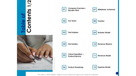 Generating Financial Support Table Of Contents Traction Ppt Infographic Template Graphics Template PDF Generating Financial Support Table Of Contents Traction Ppt Infographic Template Graphics Template PDF