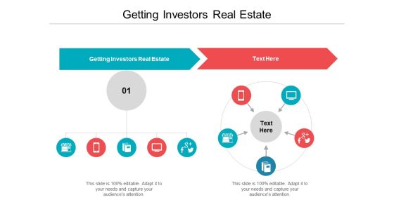 Getting Investors Real Estate Ppt PowerPoint Presentation Slides Graphic Tips Cpb Pdf