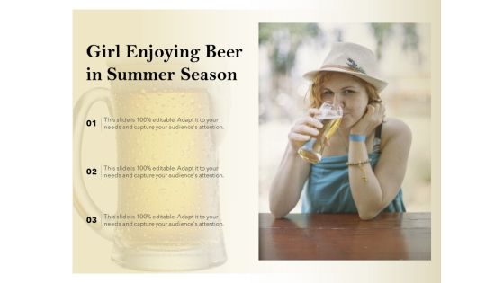 Girl Enjoying Beer In Summer Season Ppt PowerPoint Presentation Inspiration Visual Aids PDF Girl Enjoying Beer In Summer Season Ppt PowerPoint Presentation Inspiration Visual Aids PDF