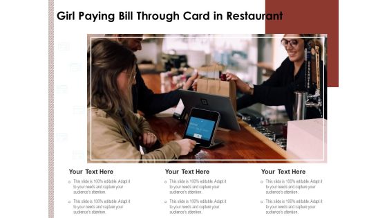 Girl Paying Bill Through Card In Restaurant Ppt PowerPoint Presentation Ideas Elements PDF Girl Paying Bill Through Card In Restaurant Ppt PowerPoint Presentation Ideas Elements PDF