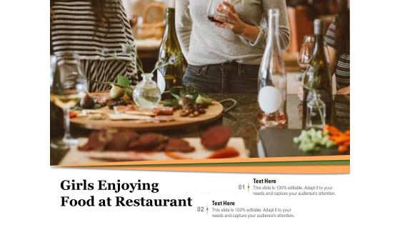 Girls Enjoying Food At Restaurant Ppt PowerPoint Presentation File Outline PDF Girls Enjoying Food At Restaurant Ppt PowerPoint Presentation File Outline PDF