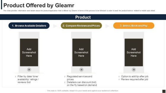 Gleamr Capital Raising Pitch Deck Product Offered By Gleamr Ppt Summary Rules PDF Gleamr Capital Raising Pitch Deck Product Offered By Gleamr Ppt Summary Rules PDF