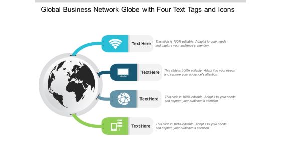 Global Business Network Globe With Four Text Tags And Icons Ppt PowerPoint Presentation Inspiration Examples Global Business Network Globe With Four Text Tags And Icons Ppt PowerPoint Presentation Inspiration Examples