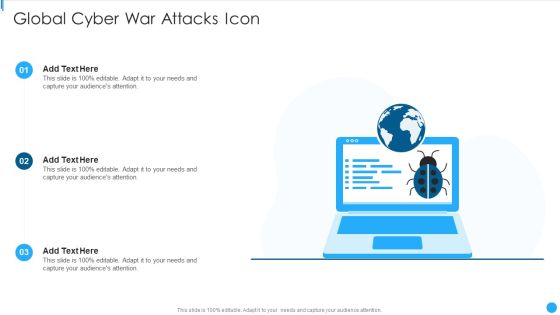 Global Cyber War Attacks Icon Ideas PDF Global Cyber War Attacks Icon Ideas PDF