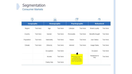 Global Market Segmentation Segmentation Ppt PowerPoint Presentation Summary Layouts PDF