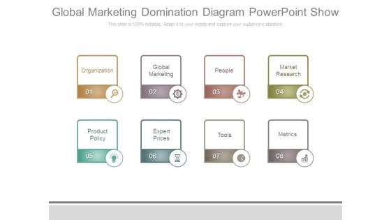 Global Marketing Domination Diagram Powerpoint Show