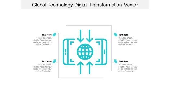 Global Technology Digital Transformation Vector Ppt PowerPoint Presentation Layouts Deck