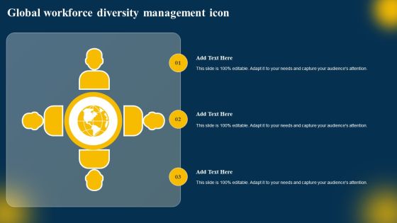 Global Workforce Diversity Management Icon Professional PDF Global Workforce Diversity Management Icon Professional PDF