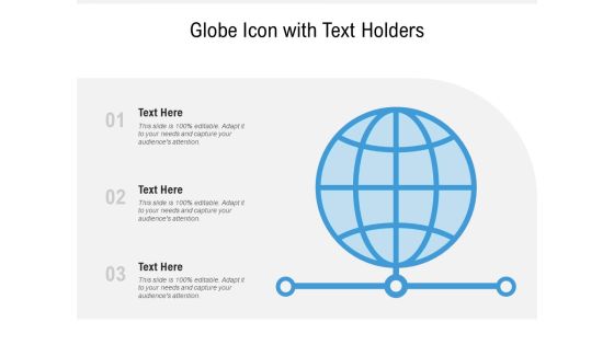 Globe Icon With Text Holders Ppt PowerPoint Presentation Gallery Mockup PDF Globe Icon With Text Holders Ppt PowerPoint Presentation Gallery Mockup PDF