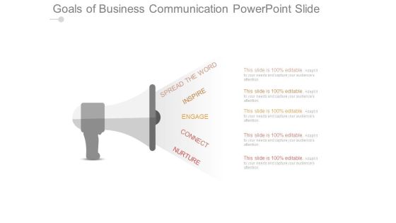 Goals Of Business Communication Powerpoint Slide Goals Of Business Communication Powerpoint Slide