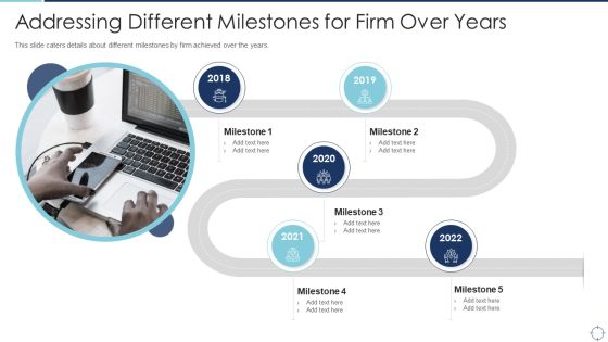 Goals Slide Pitch Deck Addressing Different Milestones For Firm Over Years Inspiration PDF Goals Slide Pitch Deck Addressing Different Milestones For Firm Over Years Inspiration PDF