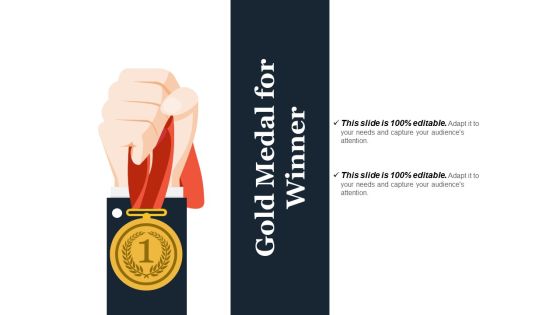 Gold Medal For Winner Ppt PowerPoint Presentation Outline Images