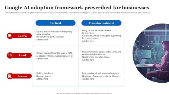 Google AI Adoption Framework Prescribed For Businesses Brochure PDF Google AI Adoption Framework Prescribed For Businesses Brochure PDF