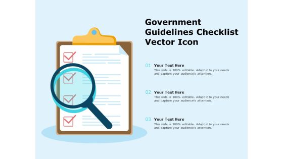 Government Guidelines Checklist Vector Icon Ppt PowerPoint Presentation Summary Ideas Government Guidelines Checklist Vector Icon Ppt PowerPoint Presentation Summary Ideas