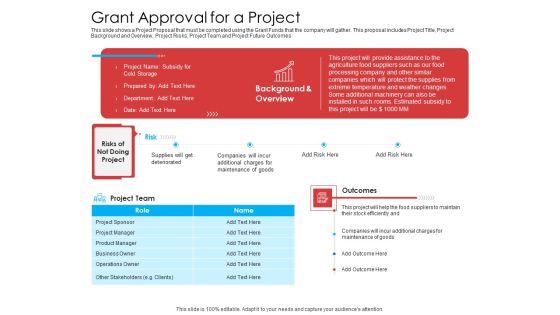 Grant Approval For A Project Summary PDF Grant Approval For A Project Summary PDF
