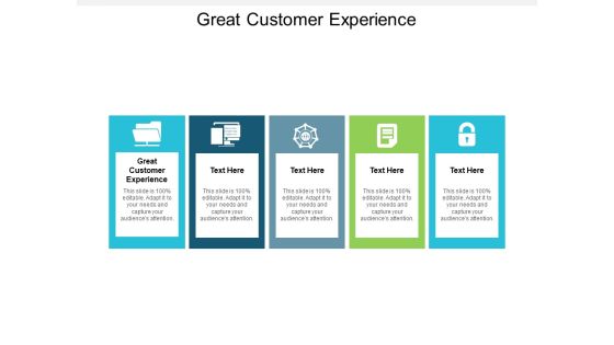 Great Customer Experience Ppt PowerPoint Presentation Ideas Slide Portrait Cpb