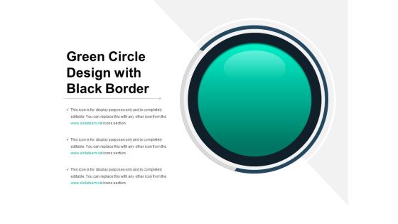 Green Circle Design With Black Border Ppt PowerPoint Presentation File Brochure PDF Green Circle Design With Black Border Ppt PowerPoint Presentation File Brochure PDF