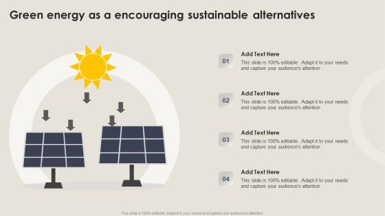 Green Energy As A Encouraging Sustainable Alternatives Guidelines PDF