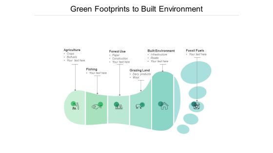 Green Footprints To Built Environment Ppt PowerPoint Presentation Infographic Template Graphics Pictures