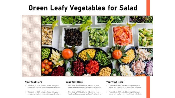 Green Leafy Vegetables For Salad Ppt PowerPoint Presentation Inspiration Smartart PDF Green Leafy Vegetables For Salad Ppt PowerPoint Presentation Inspiration Smartart PDF