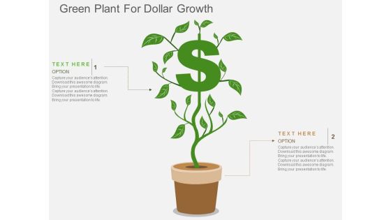 Green Plant For Dollar Growth Powerpoint Templates Green Plant For Dollar Growth Powerpoint Templates