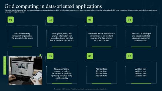 Grid Computing Infrastructure Grid Computing In Data Oriented Applications Brochure PDF