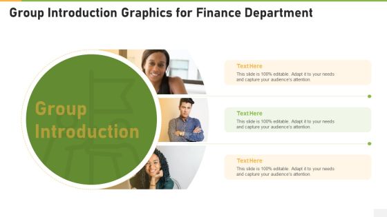 Group Introduction Graphics For Finance Department Demonstration PDF Group Introduction Graphics For Finance Department Demonstration PDF