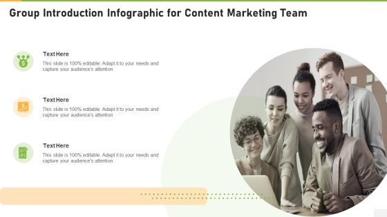 Group Introduction Infographic For Content Marketing Team Infographics PDF Group Introduction Infographic For Content Marketing Team Infographics PDF