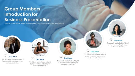 Group Members Introduction For Business Presentation Ppt PowerPoint Presentation Icon Professional PDF Group Members Introduction For Business Presentation Ppt PowerPoint Presentation Icon Professional PDF