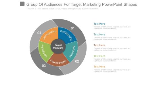 Group Of Audiences For Target Marketing Powerpoint Shapes
