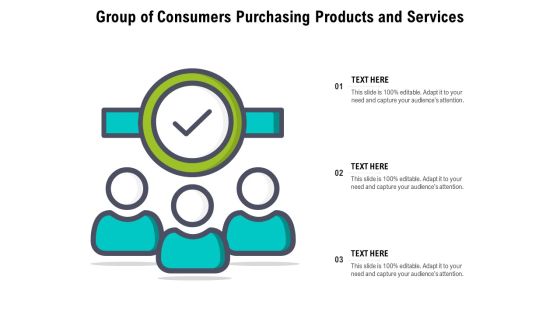Group Of Consumers Purchasing Products And Services Ppt PowerPoint Presentation File Demonstration PDF