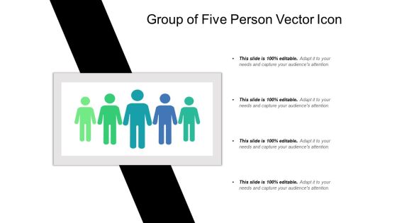 Group Of Five Person Vector Icon Ppt PowerPoint Presentation File Show PDF