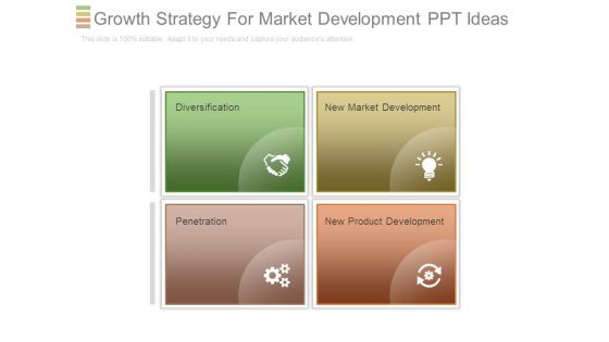 Growth Strategy For Market Development Ppt Ideas