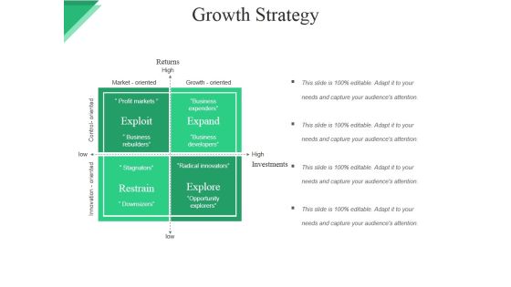 Growth Strategy Template Ppt PowerPoint Presentation Professional Slides