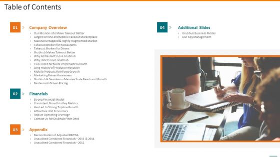 Grubhub Fund Raising Elevator Table Of Contents Rules PDF Grubhub Fund Raising Elevator Table Of Contents Rules PDF