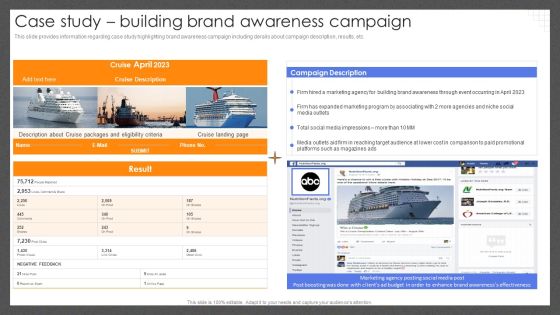 Guide For Effective Brand Case Study Building Brand Awareness Campaign Information PDF Guide For Effective Brand Case Study Building Brand Awareness Campaign Information PDF