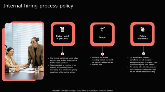 Guide For Mastering Internal Talent Management Internal Hiring Process Policy Pictures PDF
