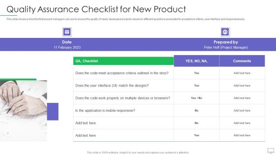 Guide For Software Developers Quality Assurance Checklist For New Product Diagrams PDF Guide For Software Developers Quality Assurance Checklist For New Product Diagrams PDF