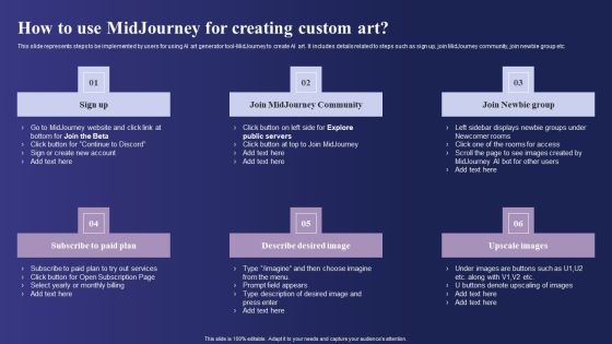 Guide To Use Chatgpt Prompts For AI Art Generation How To Use Midjourney For Creating Custom Art Brochure PDF Guide To Use Chatgpt Prompts For AI Art Generation How To Use Midjourney For Creating Custom Art Brochure PDF