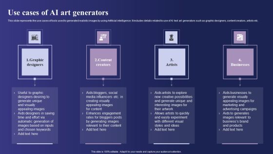 Guide To Use Chatgpt Prompts For AI Art Generation Use Cases Of AI Art Generators Sample PDF Guide To Use Chatgpt Prompts For AI Art Generation Use Cases Of AI Art Generators Sample PDF
