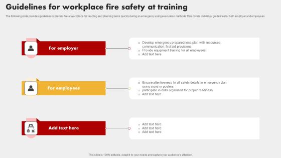 Guidelines For Workplace Fire Safety At Training Brochure PDF Guidelines For Workplace Fire Safety At Training Brochure PDF