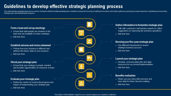 Guidelines To Develop Effective Strategic Planning Process Ultimate Guide Of Strategic Management Infographics PDF Guidelines To Develop Effective Strategic Planning Process Ultimate Guide Of Strategic Management Infographics PDF