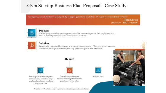 Gym And Fitness Center Business Plan Gym Startup Business Plan Proposal Case Study Background PDF Gym And Fitness Center Business Plan Gym Startup Business Plan Proposal Case Study Background PDF