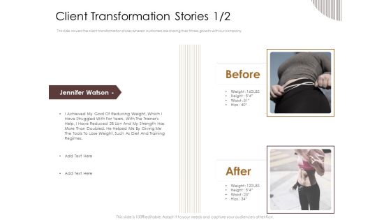 Gym Consultant Client Transformation Stories Teamwork Themes PDF Gym Consultant Client Transformation Stories Teamwork Themes PDF
