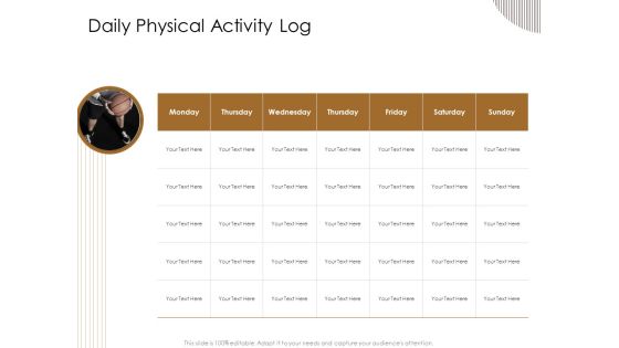 Gym Consultant Daily Physical Activity Log Clipart PDF Gym Consultant Daily Physical Activity Log Clipart PDF