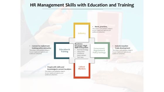 HR Management Skills With Education And Training Ppt PowerPoint Presentation File Files PDF