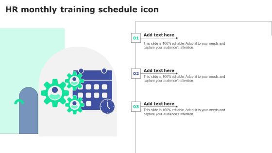 HR Monthly Training Schedule Icon Infographics PDF HR Monthly Training Schedule Icon Infographics PDF