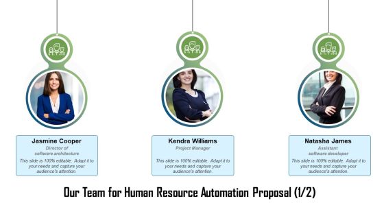 HR Process Automation Our Team For Human Resource Automation Proposal Project Brochure PDF HR Process Automation Our Team For Human Resource Automation Proposal Project Brochure PDF
