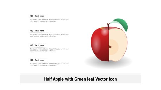 Half Apple With Green Leaf Vector Icon Ppt PowerPoint Presentation File Rules PDF Half Apple With Green Leaf Vector Icon Ppt PowerPoint Presentation File Rules PDF
