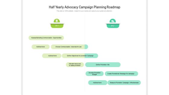 Half Yearly Advocacy Campaign Planning Roadmap Pictures